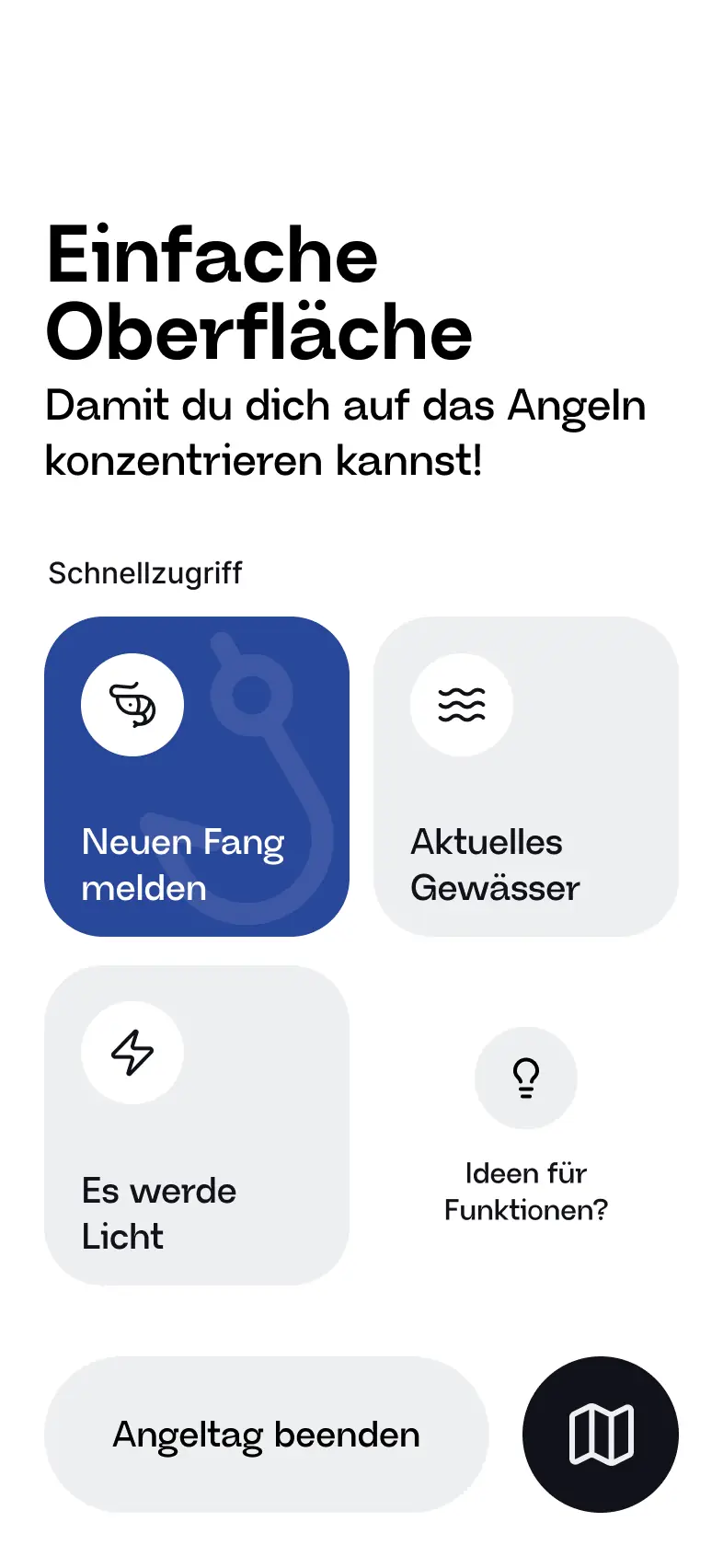 JetztAngeln App Showcase JetztAngeln App-Ansicht 2 - Digitale Vereinsverwaltung